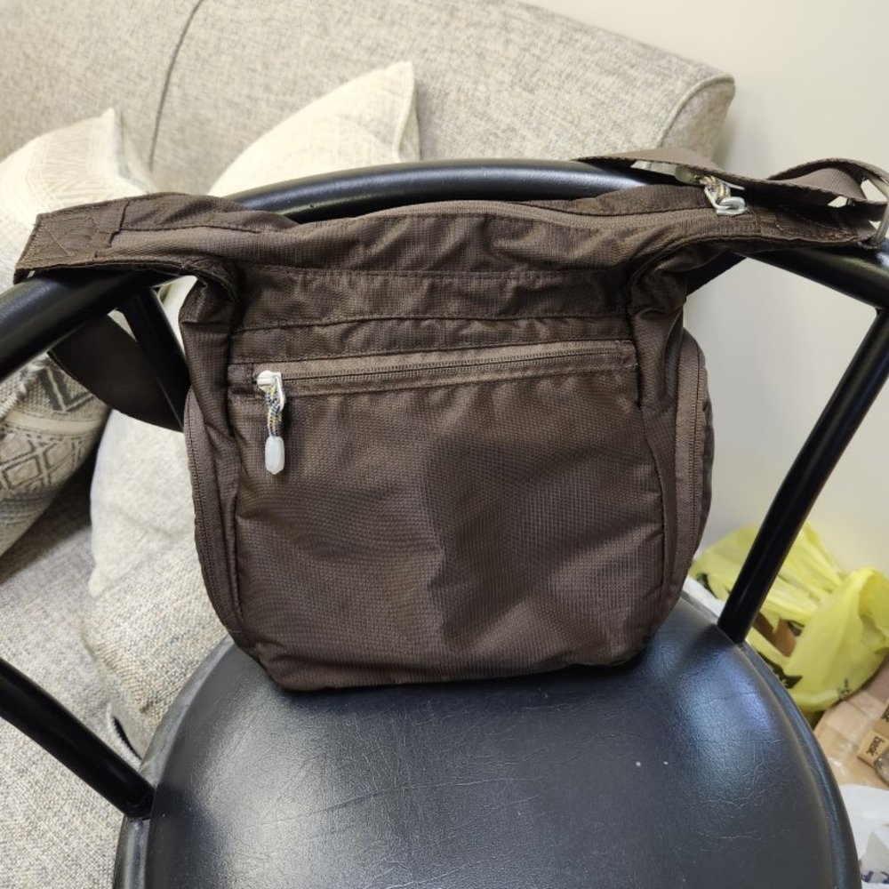 eBags Piazza Day Bag Espresso travel shoulder crossbody bag - chocolate brown